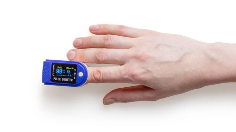 Medical Devices - blue and white digital watch