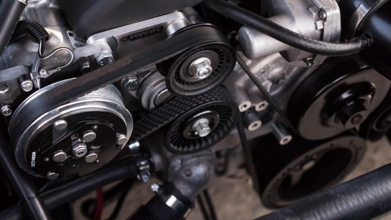 Spare Parts - gray and black engine