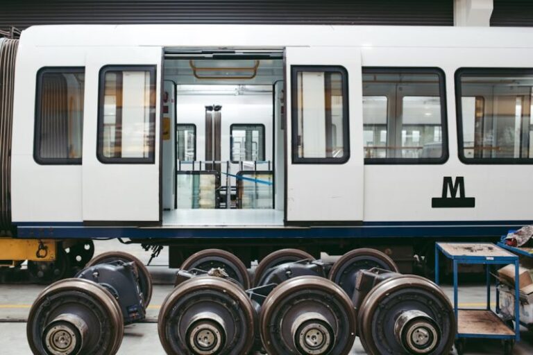 IoT Maintenance - white and black train