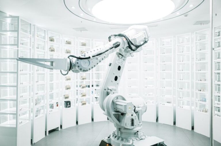 AI Inspection - a room with many machines
