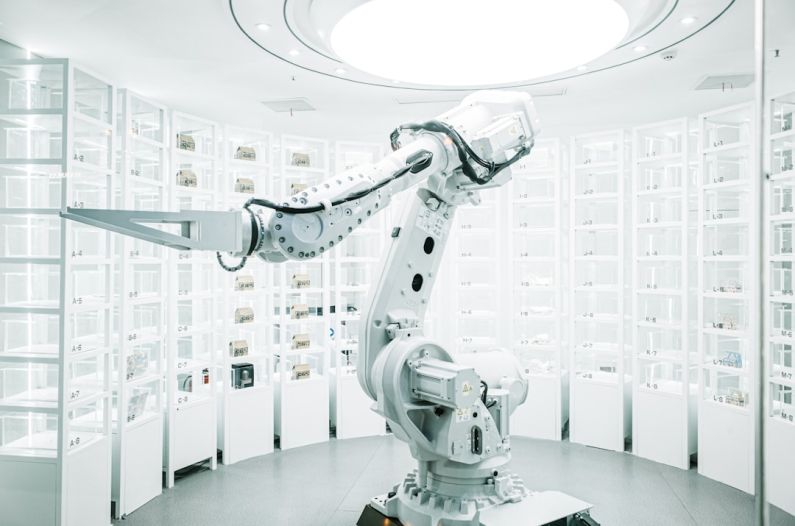 AI Inspection - a room with many machines