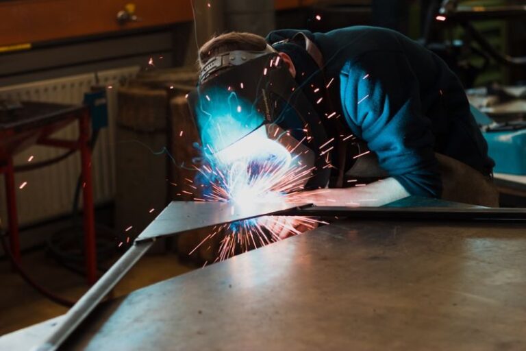 Weld Sensors - man welding iron
